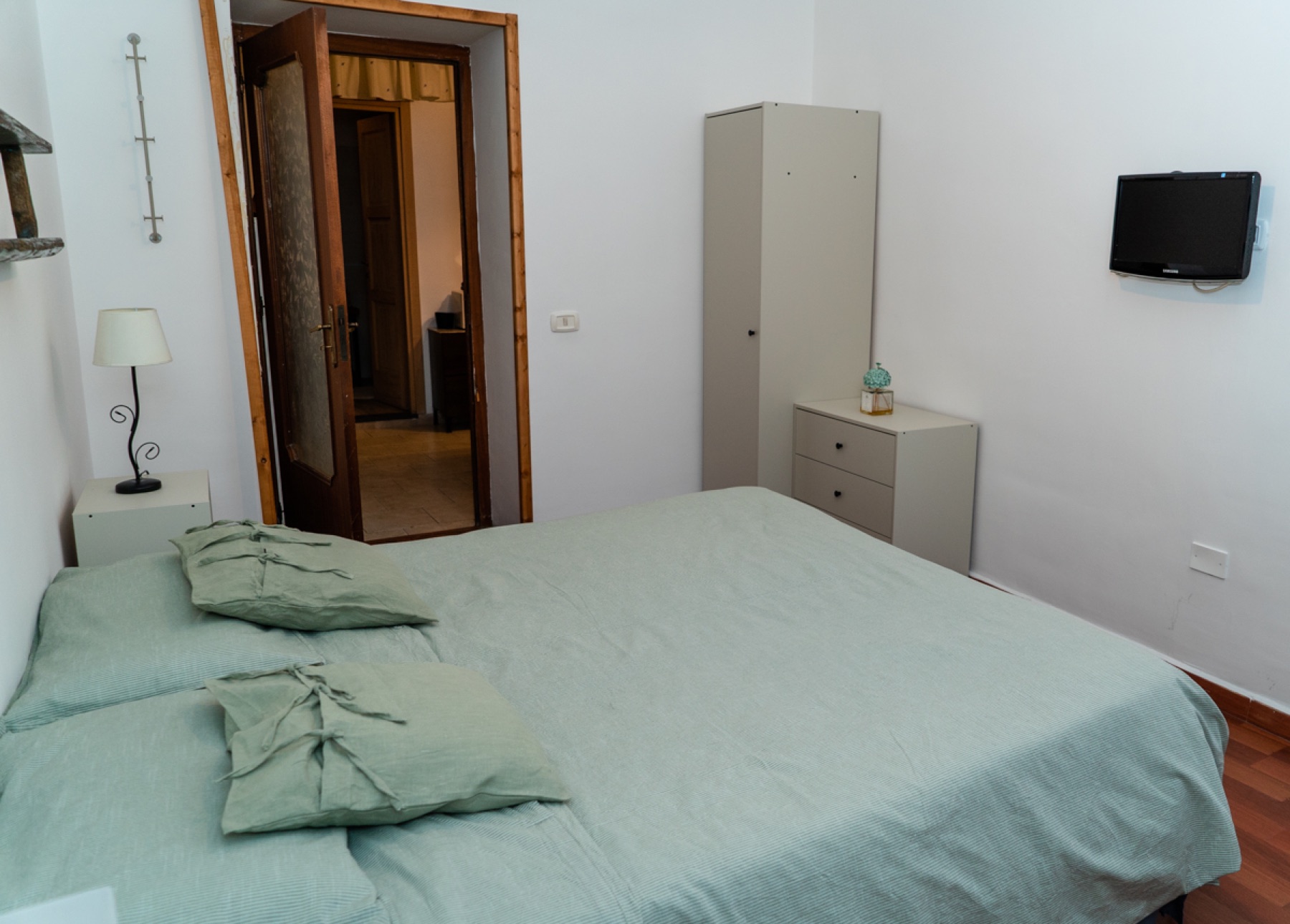 Double bedroom at Leandra apartment